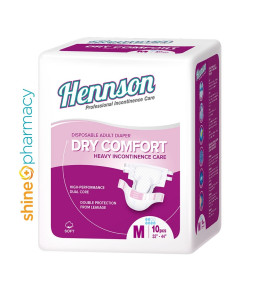 Hennson Dry Comfort Adult Diapers 10s [M]